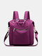 JOSEKO Ladies Nylon Fashion Simple Shoulder Messenger Bag Large Capacity Shoulder Bag - Purple