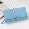 Women Faux Leather Multi-functional Multi-card Long Wallet Card Holder Phone Bag - Blue