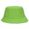 Women Summer Cotton Solid Pattern Bucket Hat Casual Sunshade Breathable Beach Hat - Green