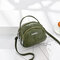 Women Faux Leather Mini Phone Bags Multi-Slot Retro Crossbody Bags - Green