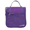 Cation Portable Travel Waterproof Cosmetic Bag Wash Bag With Hook - Purple