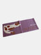 Women Autumn And Winter Knitted Keep Warm Contrast Color Wild Cute Jacquard Cat Mid-length Scarf - Purple