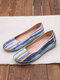 LOSTISY Multi Color Graffiti Slip Resistant Slip On Casual Flat Shoes - Giallo