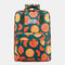Women Waterproof Large Capacity Print Casual Backpack Drawstring pocket - #04
