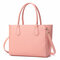 QUEENIE Women Casual Shopping Multifunction Handbag Solid Shoulder Bag - Pink