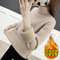Long-sleeved Thick Knit Bottoming Shirt Top Pullover High-neck Sweater - Khaki