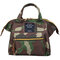 Woman Elegant Patchwork Handbag Canvas Portable Handbag Dual-Use Backpack - Camouflage