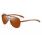 Middle-aged Father Men's Anti-UV Brown Shade Polarizer Sunglasses - #05