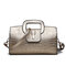 Women Retro PU Leather Handbag Hand Crocodile Pattern Crossbody bag - Gold