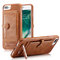 Women PU Leather Card Holder Phone Case Phone Bags For Iphone - Brown