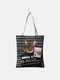 Women Canvas Cat Pattern Handbag Tote - #03