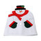 クリスマスの雪だるまの椅子の裏表紙の祝祭家の装飾的な不織布の柔らかい椅子カバー - ＃1
