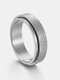 Titanium Steel Stars and Moon Rotatable Decompression Ring For Men - #02