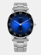 Jassy 16 Colors Stainless Steel Business Casual Roman Scale Color Gradient Quartz Watch - #06
