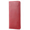 Women Men Genuine Leather Business Phone Case Card Wallet - Red