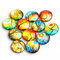20 piezas de cristal de cristal pegatinas de refrigerador Árbol de la vida Classic Patrón Imán 3D hermosas pegatinas  - #13