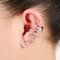 1 Pc Exaggerate Snake Cartilage Earrings Statement Zinc Alloy Silver Gold Cuff Earrings for Women - Silver&Left