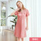 [Yao Ting] On The New Nightdress Female Season Simulation Silk Pajamas Female Sweet And Lovely Home Service Sq1027 - Coral red