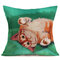 Capa de almofada de linho vintage fofo gato sofá doméstico Soft Fronhas de escritório Capa de almofada de cintura dez - #9