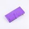Women Men PU Wallet Purse Three Fold  Multi-Card Holder Wallet  - Purple