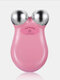 USB Charging Facial Massager Microcurrent Roller Massager Face Lift Machine - Pink
