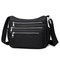 Bag New Women's Bag Simple Casual Middle-aged Mother Shoulder Diagonal Package Oxford Cloth Waterproof Women's Cross-package - Black