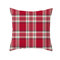Noir et rouge Style britannique série de Noël hiver taie d'oreiller canapé maison décor de noël - #11