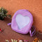 Girls Transparent Candy Color Backpack Woman Nylon Shoulder Backpack - Purple