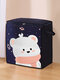 1PC PEVA Lovely Cartoon Pattern Large Capacity Clothes Quilts Dust-Proof Waterproof Storage Bag Folding Organizer Bags - Vertical