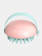 Handheld Mini Scalp Massage Brush Detachable Head Meridian Massage Bath Combs - Pink