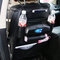 Leather Chair Back Storage Bag Multi-function Car Set Box Back Bag Outdoors Hanging Bag - Black