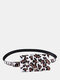 Leopard Print Waist Bag Wallet Phone Bag For Women - White