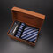 Men's Ties and Pocket Square Cufflinks Tie Clip Set - #03
