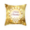 Golden Jingle Merry Christmas Linen Throw Pillow Case Home Sofa Christmas Decor Cushion Cover  - #2