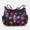 Women Floral Large Capacity Waterproof Casual Crossbody Bag Shoulder Bag - #09