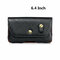 Men EDC Leather 6.3 Inch Phone Holder Clip Case Belt Bag Crossbody Bag - Black 4