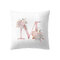 Simple Nordic Style Pink Alphabet ABC Pattern Throw Pillow Cover Home Sofa Creative Art Pillowcases - #13