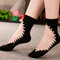 Women's Lace Antiskid Sock Summer Thin Breathable Middle Tube Socks - #4