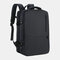 Men Oxford Extension Capacity 15.6 Inch USB Charging Multi-pocket Business Laptop Bag Backpack - Black