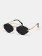 Unisex Fashion Simple Outdoor UV Schutz Metal Diamond Rahmenlose Sonnenbrille - Schwarz