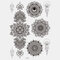 Black Feather Mandala Flower Temporary Tattoo Sticker Waterproof Body Art Arm Tattoo Transfer Paper - 02