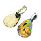 Bohemian Sun Flower Print Earrings Water Drop Shape Sunflower Gem Mount Ear Hook Women Jewelry Gifts - 10