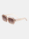 Women AC Rectangular Full Frame Tinted Lens UV 400 Vintage Fashion Decorative Sunglasses - #01
