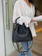 Women Chains Large Capacity Handbag Crossbody Bag Satchel Bag - Black