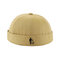 Unisex Melon Hat Summer Thin Section Hip Hop Landlord Hat Retro Leisure Street Brimless Hats  - Beige