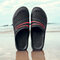 Men Soft Water Garden Shoes Light Weight Beach Sandals - Black Red