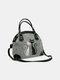 Women Crossbody Bag Cat Pattern Handbag - Grey