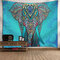 マルチカラーボヘミアンスピリチュアル動物壁掛けタペストリーホームリビングルームの装飾タペストリー  - ＃5