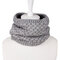 Mens Womens Knitted Thick Multifunctional Scarf Outdoor Fashion Warm Neck Scarves - Grey