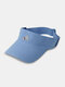 Unisex Cotton Outdoor Sports Badminton Pattern Couple Sunscreen Visor Hats Baseball Cap - Blue2
